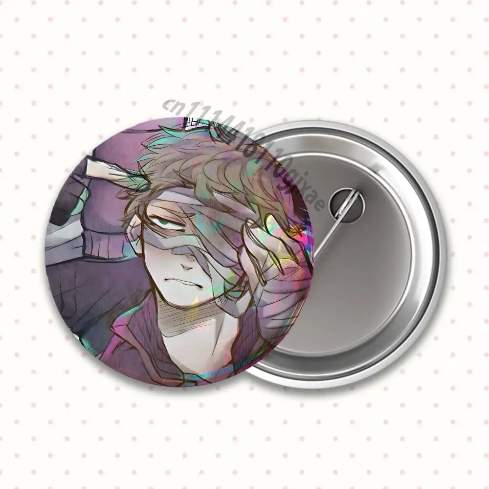 Hotline Miami Action Game Badges25 32 44 58 75mm Round Cosplay Pin Bag Decor Fans Collect Friends Gifts Brooch Souvenir