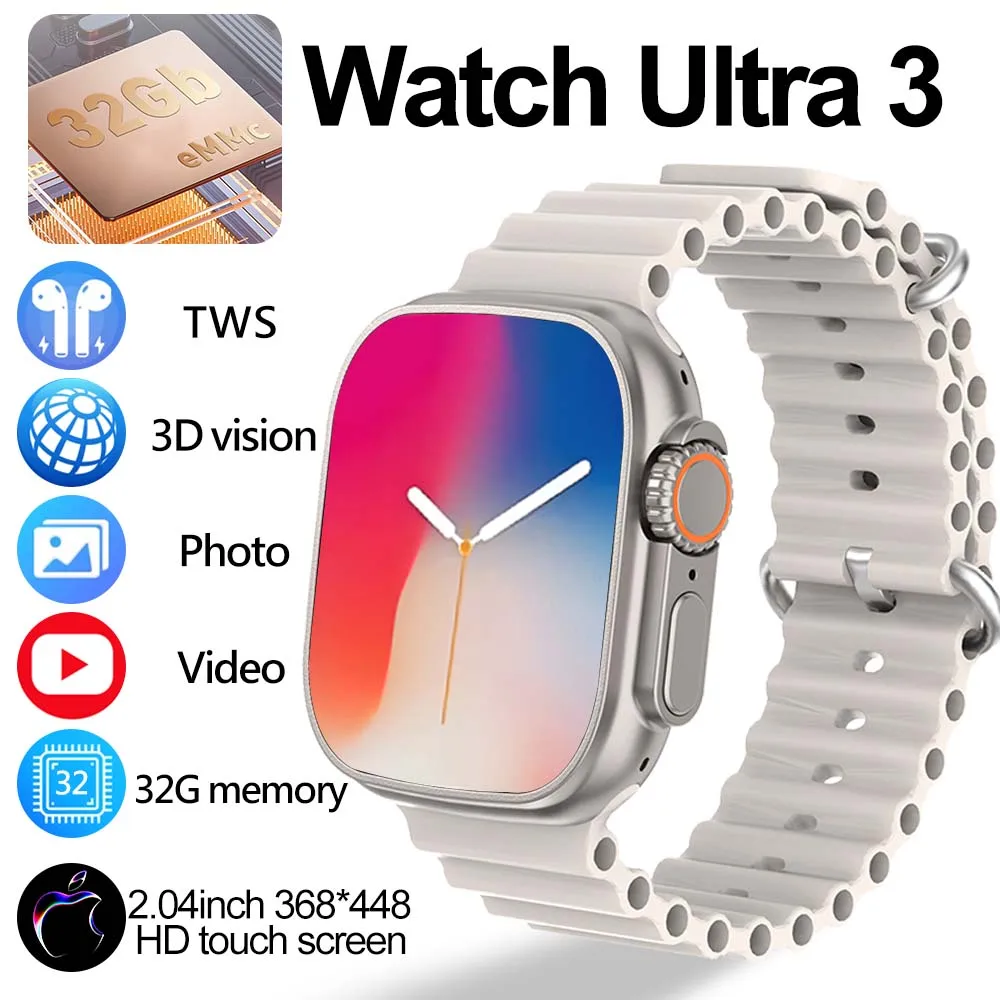 

2025 Новые оригинальные часы DT Ultra 3 Pro Смарт-часы для мужчин Google Map NFC GPS-трекер HD BT Call IP68 Водонепроницаемые умные часы для женщин