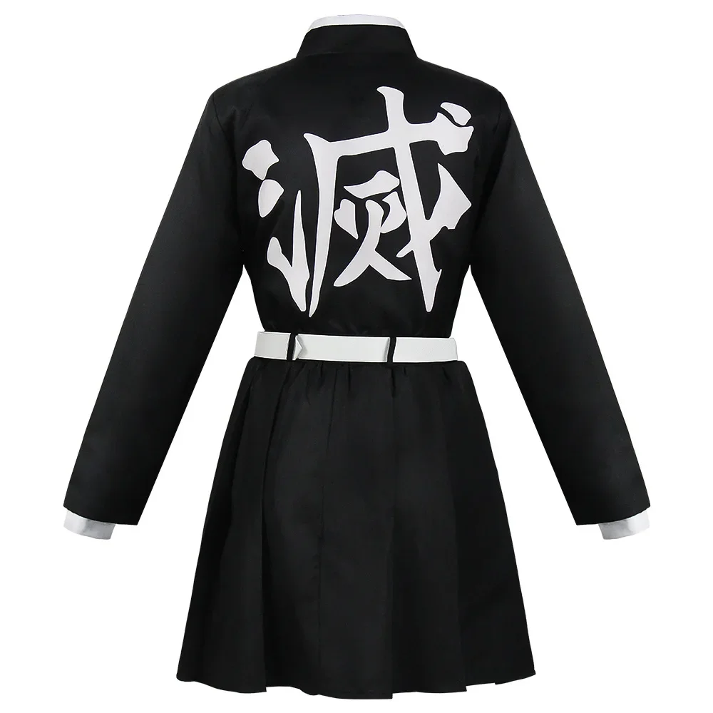 Adult Kids Demon Slayer Kimetsu No Yaiba Anime Kimono Kanroji Mitsuri Cosplay Set completo parrucca Costume di Halloween per donna ragazza