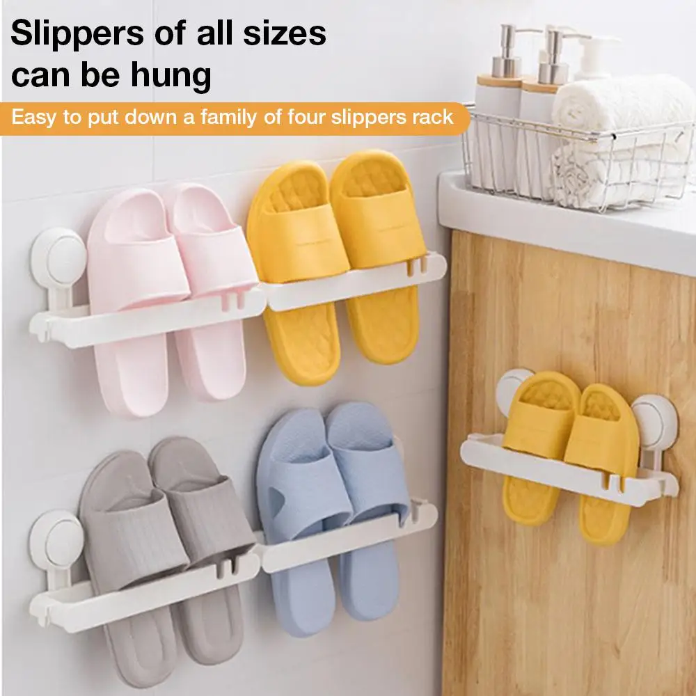 Slipper Storage Rack 1 Set Anti-fall Simple And Easy Home Space Saving Shoes Hanger Wall-mounted Wholesale Hot Creative