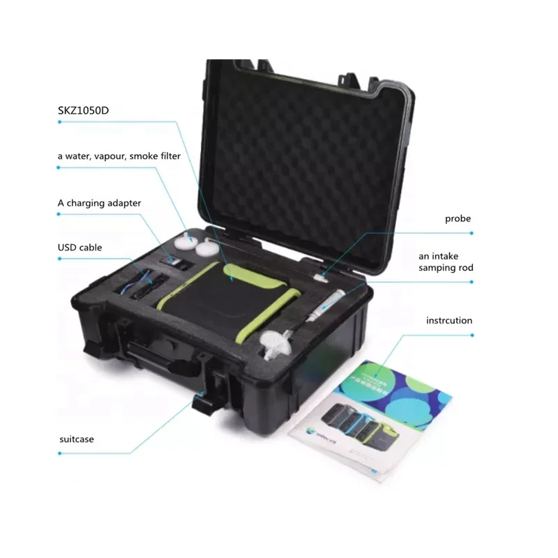 

SKZ1050D Max 18 Gases Can Be Tested High Precision Gas Analyzer Optional Bluetooth WIFI