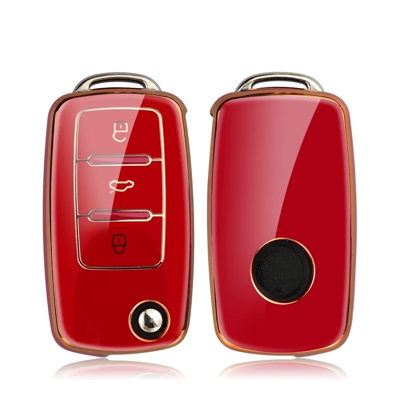 

TPU Car Key Case Cover for VW Volkswagen Polo Tiguan Passat B5 B6 B7 Golf 4 5 6 MK6 Jetta Lavida Skoda Octavia Seat Leon Altea