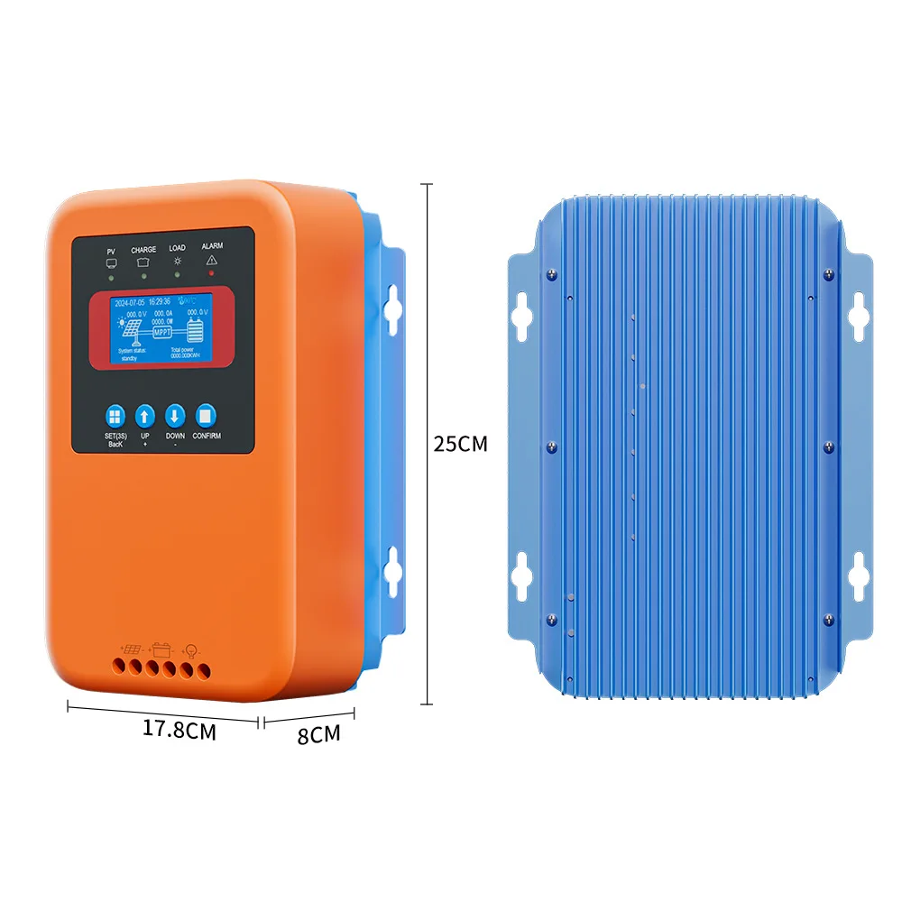 60A MPPT Solar Energy Controller Powerful Heat Dissipation High Efficiency Photovoltaic Controller