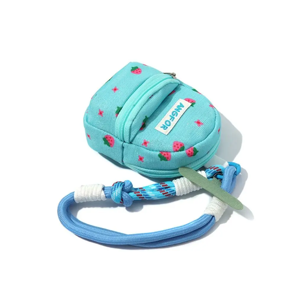 Floral Printed Coin Purse Pendant Pendant Design Portable Size Mini Crossbody Bag Multi-Function Anti Loss Mobile Phone Charm