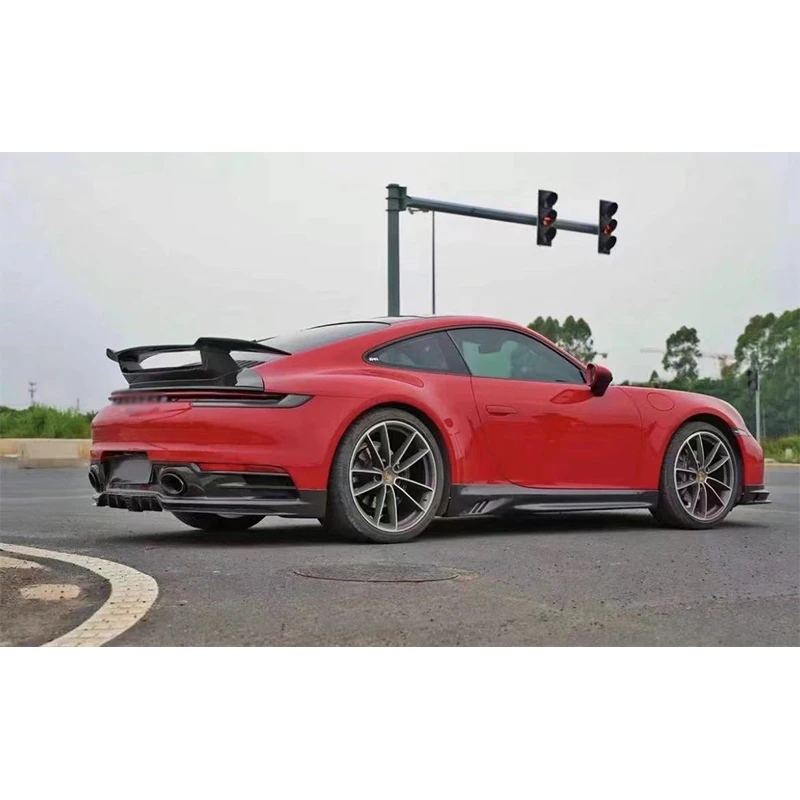 Carbon Faser Auto Hinten Stamm Spoiler Hinten Flügel Schwanz Flügel Teile Upgrade Body kit SD Stil Für Porsche 911 992 2019-2022