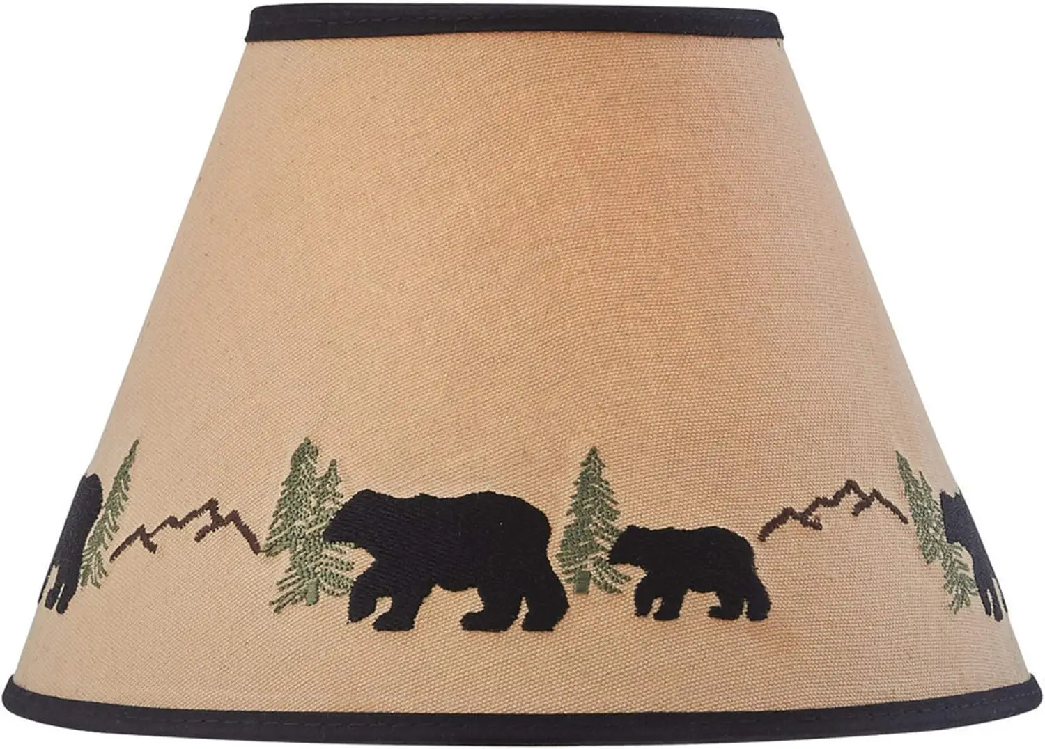 

Black Bear Embroidered Shade 10"D
