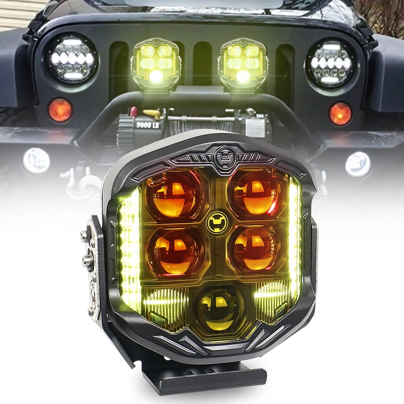 7 Inch 8500 Lumens Offroad Led Pod Light for 4x4 ATVs SUV UTV Truck