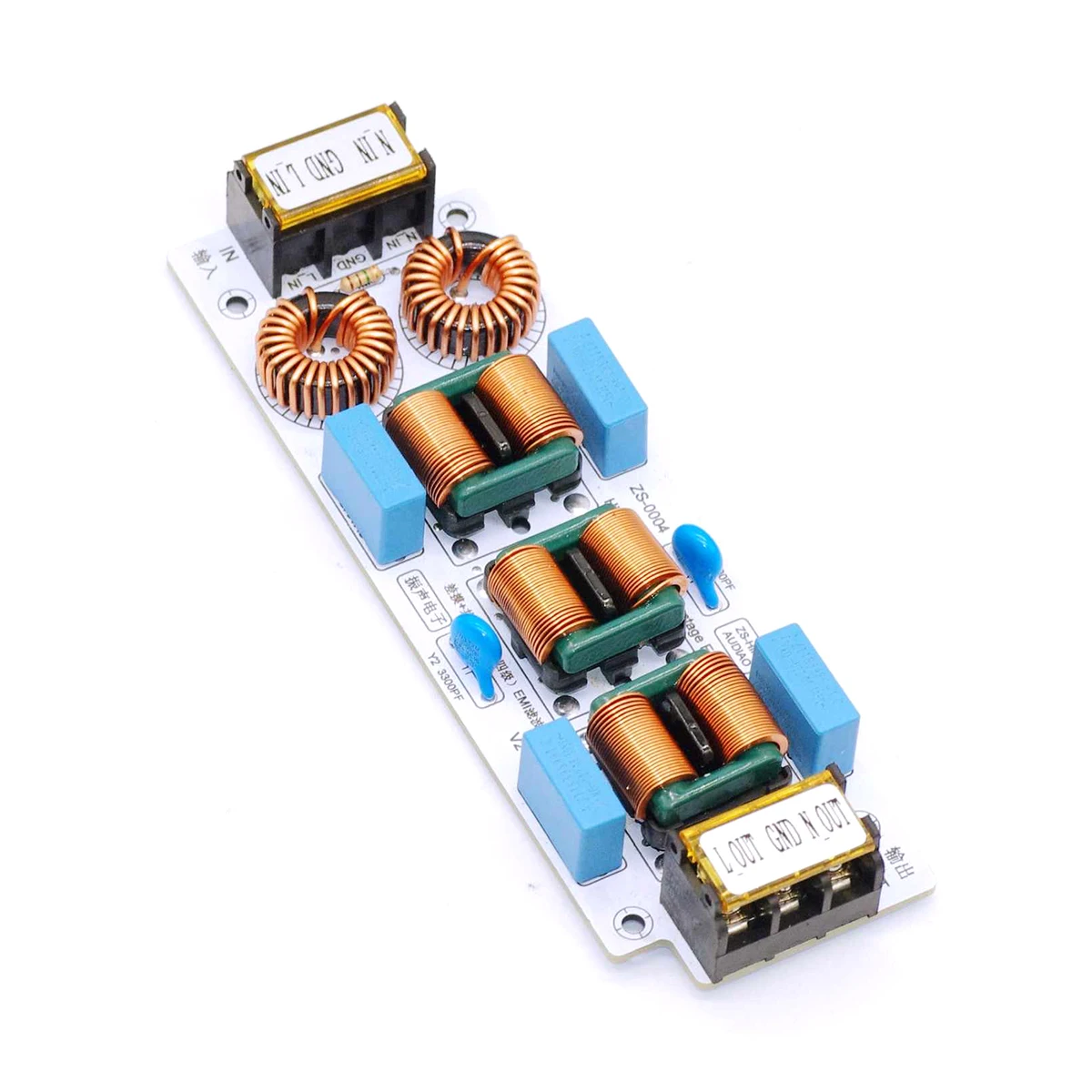 Imagem -04 - Filtro Emi Supressor de Interferência Eletromagnética Modo Comum Poder Emc Audio Amplificador Inversor Purificador ca 110v 220v 6a 10a ca