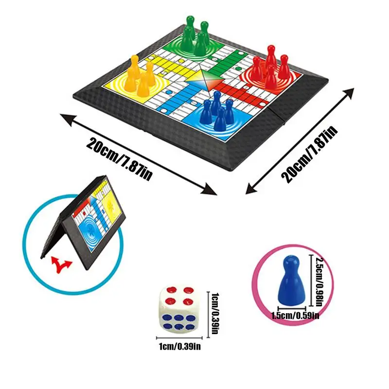 Aeroplane Chess Family Travel Game Folding Educational Flying Chess Board Game Airplane Chess Flying Chess Game Aeroplane Chess