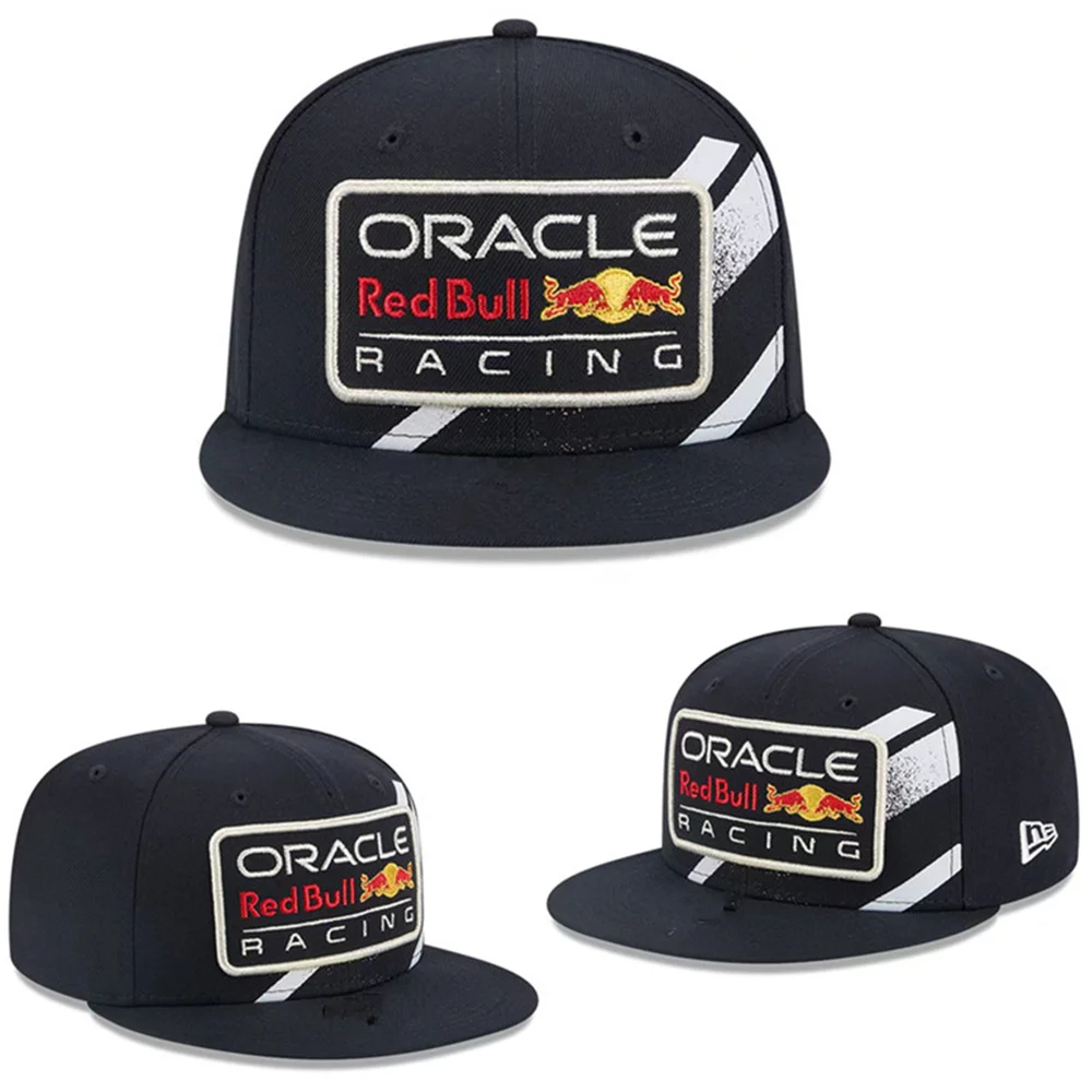 Red Bull Herren- und Damen-Baseballkappe mit flachem Schirm und amerikanischer Stickerei, trendige Outdoor-Freizeit-Sport-Sonnenkappe – Detail 2