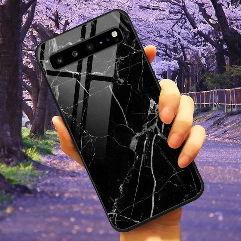 For Samsung S10 5G S 10 Plus Case Tempered Glass Fashion Cover for Samsung Galaxy S10e S10 S8 S9 Plus S7 Edge Note 10 Lite Pro