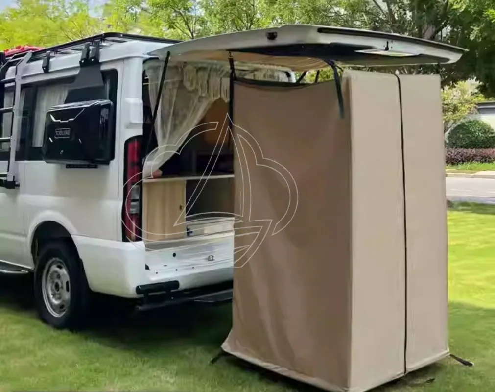 Universal Car Tailgate Shower Tent Outdoor Camping Shower Changing Room Foldable Mobile Toilet