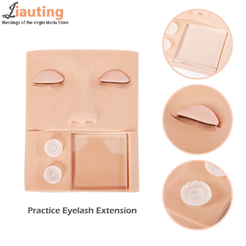 3D Lashes Eyelash Extension Mannequin Head High Quality Practice Tools Close To The Texture Of Real Skin Silicone Gel Material