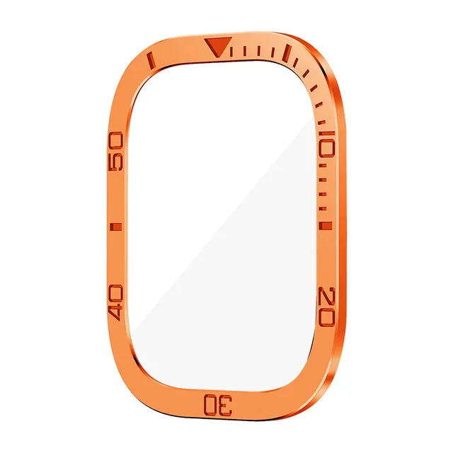 Displayschutzfolie für Apple Watch Ultra 49 mm Gehäuse Zubehör Metallabdeckung Rahmen + gehärtetes Glas für iWatch Ultra 3 49 mm Lünettenring