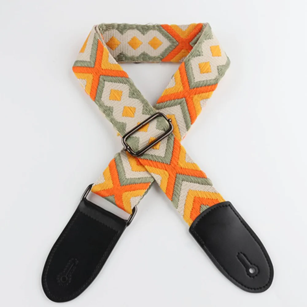 Style Guitar Multiple Colors To Choose From Guitar With For Geometric Pattern Metal Buckle Versatile Guitar With Casual
