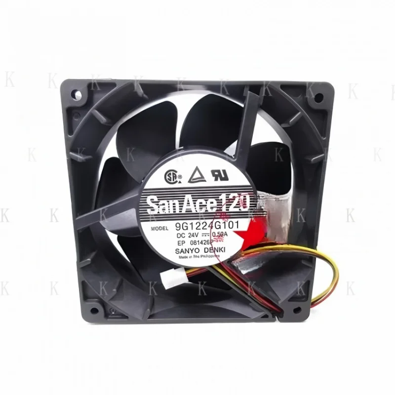 C  FOR  1PC   9G1224G101 24V 0.50A 12CM 12038 3-wire inverter cooling fan  #T10