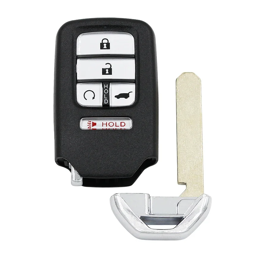 5 Buttons Smart Remote Key 4+1 Button 433MHz ID47 PCF7938 Chip SUV Tail Button for Honda FCC:KR5V2XV44 IC7812D-V2X