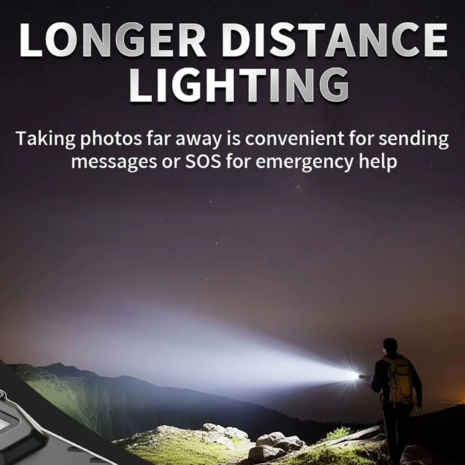 مصباح يدوي تكتيكي 1100 لومن USB قابل لإعادة الشحن 1000 مللي أمبير في الساعة من الفولاذ المقاوم للصدأ مع ضوء الأشعة فوق البنفسجية الأبيض والأحمر