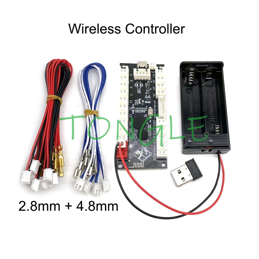 Arcade MAME Game Joystick with Wires, USB Encoder, 1-2 Players Controller, PC, PS3, PS4, Android, IOS, XBOX360, Wireless, Wired