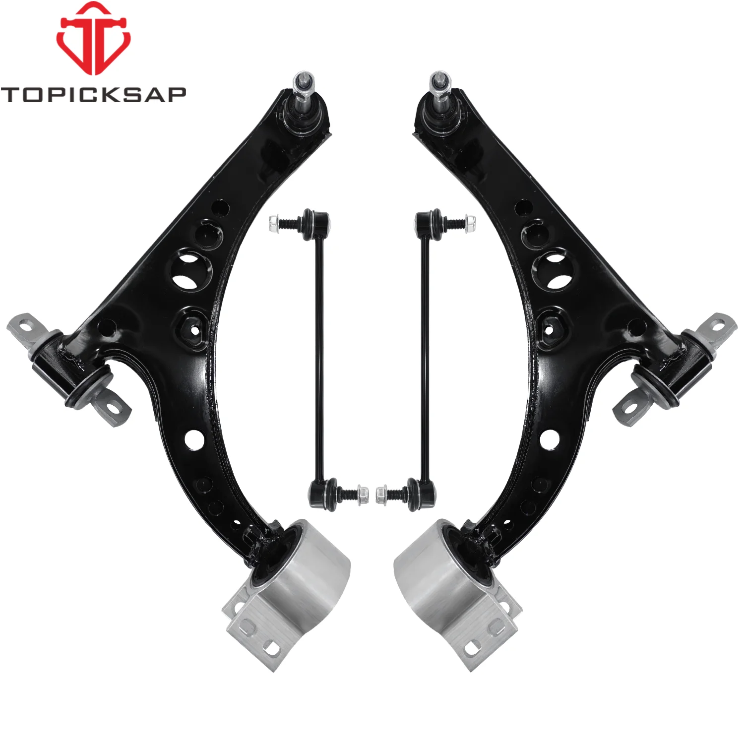 

TOPICKSAP 4Pc Front Lower Left Right Control Arm Ball Joint Sway Bar Link for Chevrolet Cruze Volt 2016-2019 CMS501255 CMS501254