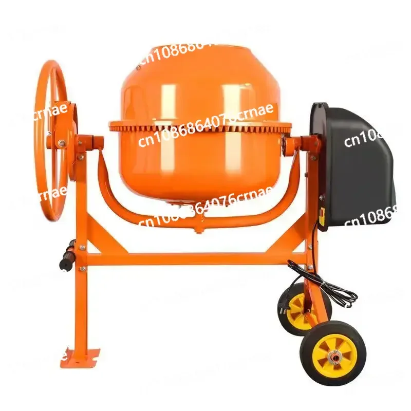 Concrete Mixer Site with Roller Cement Mortar Mixer 220v Small Household Feed Mixer