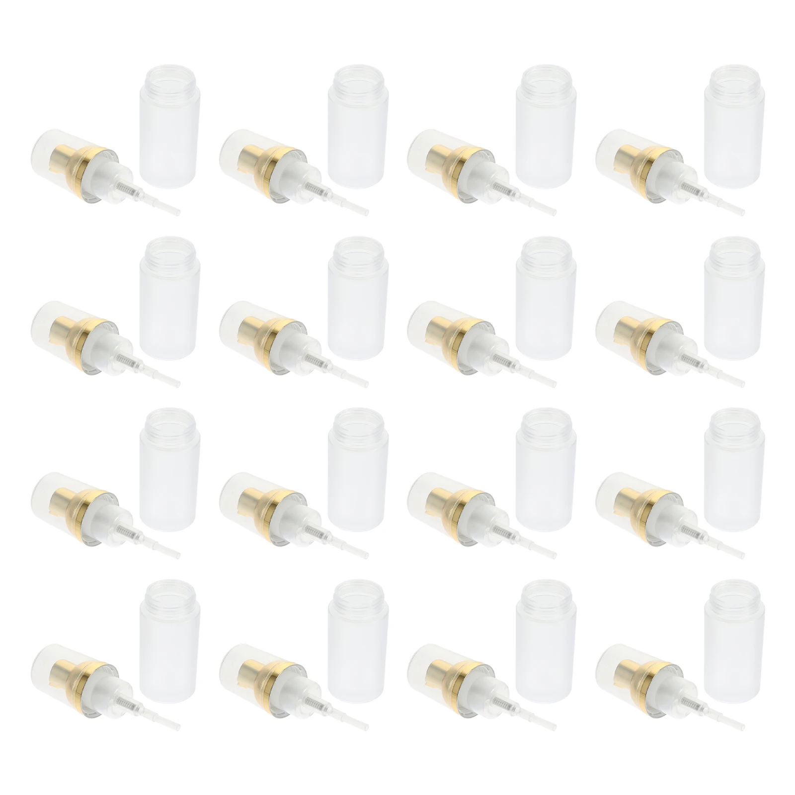 

16 Pcs Bottles Reusable PET Material Pump Sparkling Mousse Transparent Travel Home Containers H H Soap Pump Bottles Soap