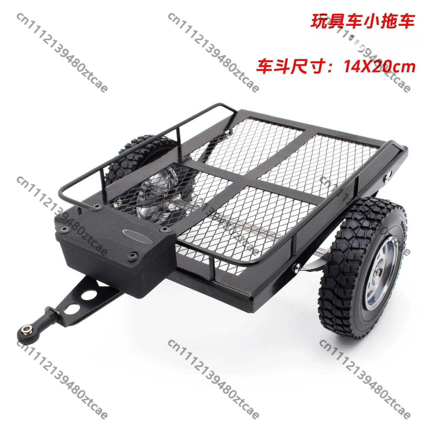 1 10 RC Crawler Hand Welded Metal Flatbed Semi Trailer Simulation Towing Upgrade Spare Parts