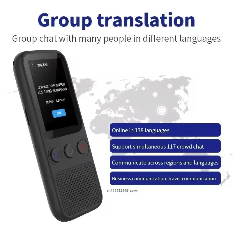 138 Language S80 Audio Translator Smart Translate 18 Offline Real Time Smart Voice Translator AI Photo Translation for Travel