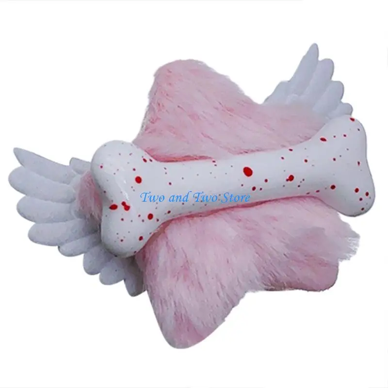 

HX6F Fashionable Hair Accessory Hairpin Soft Plush Material Wing Hair Clip Hair Barrette Stylish Hairpin for Daily