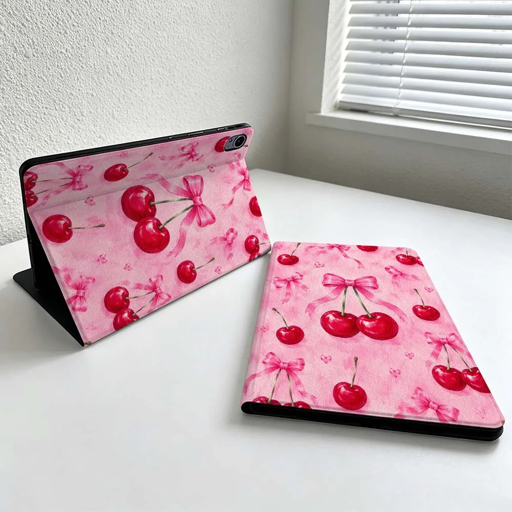 Cartoon Cherry Bow Cover For Huawei MatePad MediaPad MagicPad Honor Pad 10 9 8 X10 X9 X8 Pro Soft Inch Tablet Case