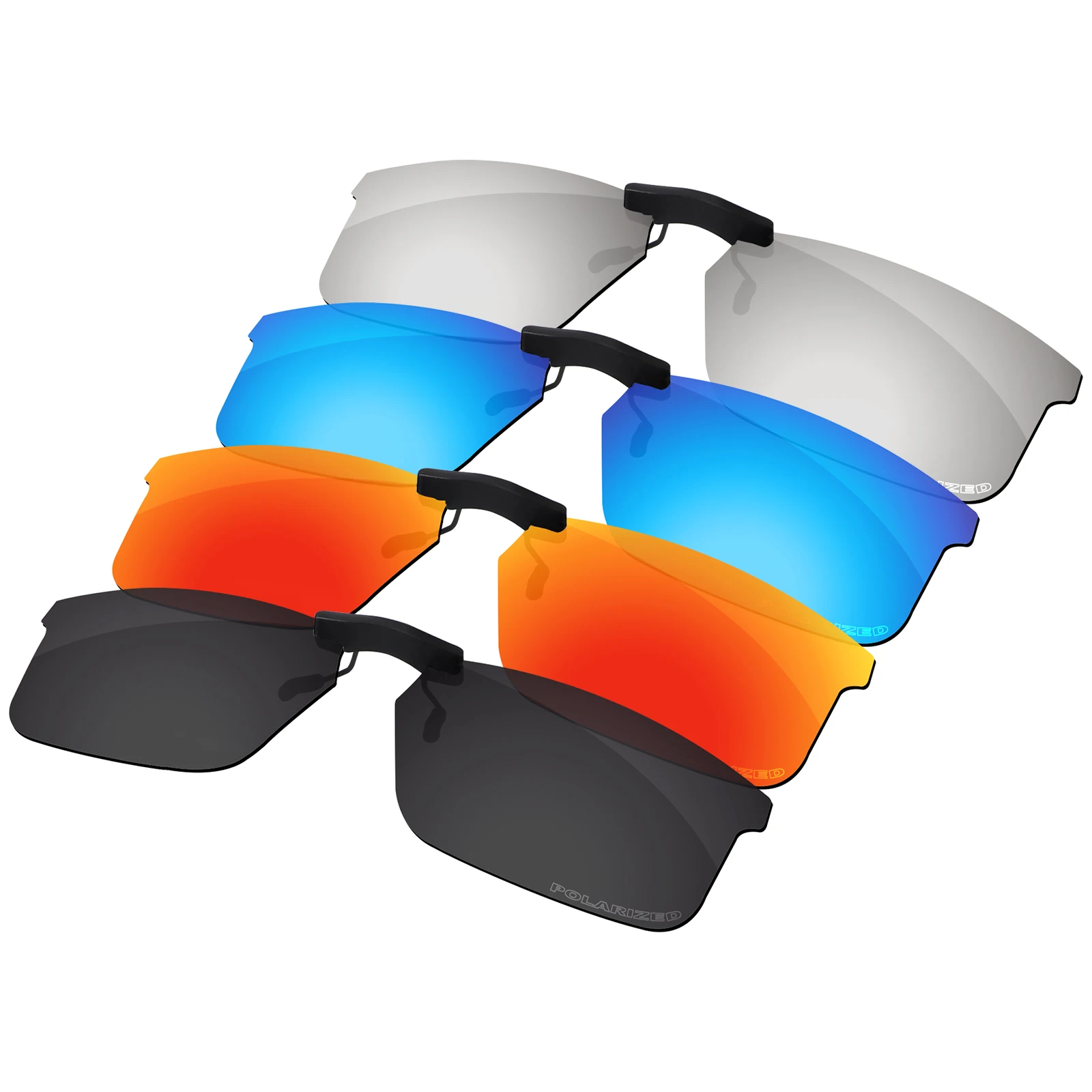 

ELuxonsight Polarized Clip-on Sunglasses Clip onto Eyeglasses for Oakley Pitchman OX8050-55 Sunglasses- Varieties Colors