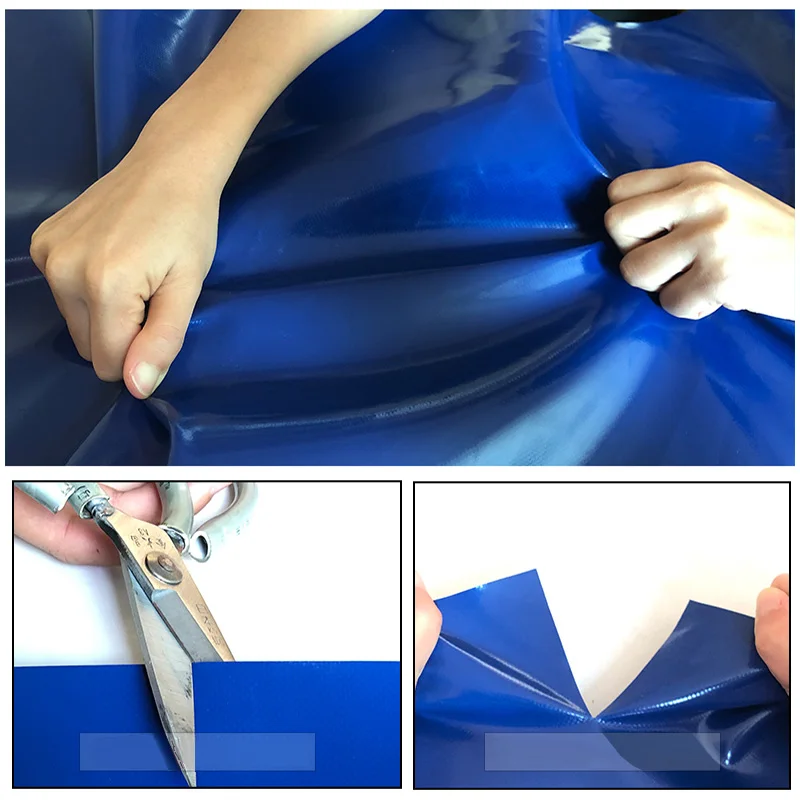 Blue Summer UV Protection Sun Protection Rainy And Rainproof Winter Windproof Knife Scraping Cloth