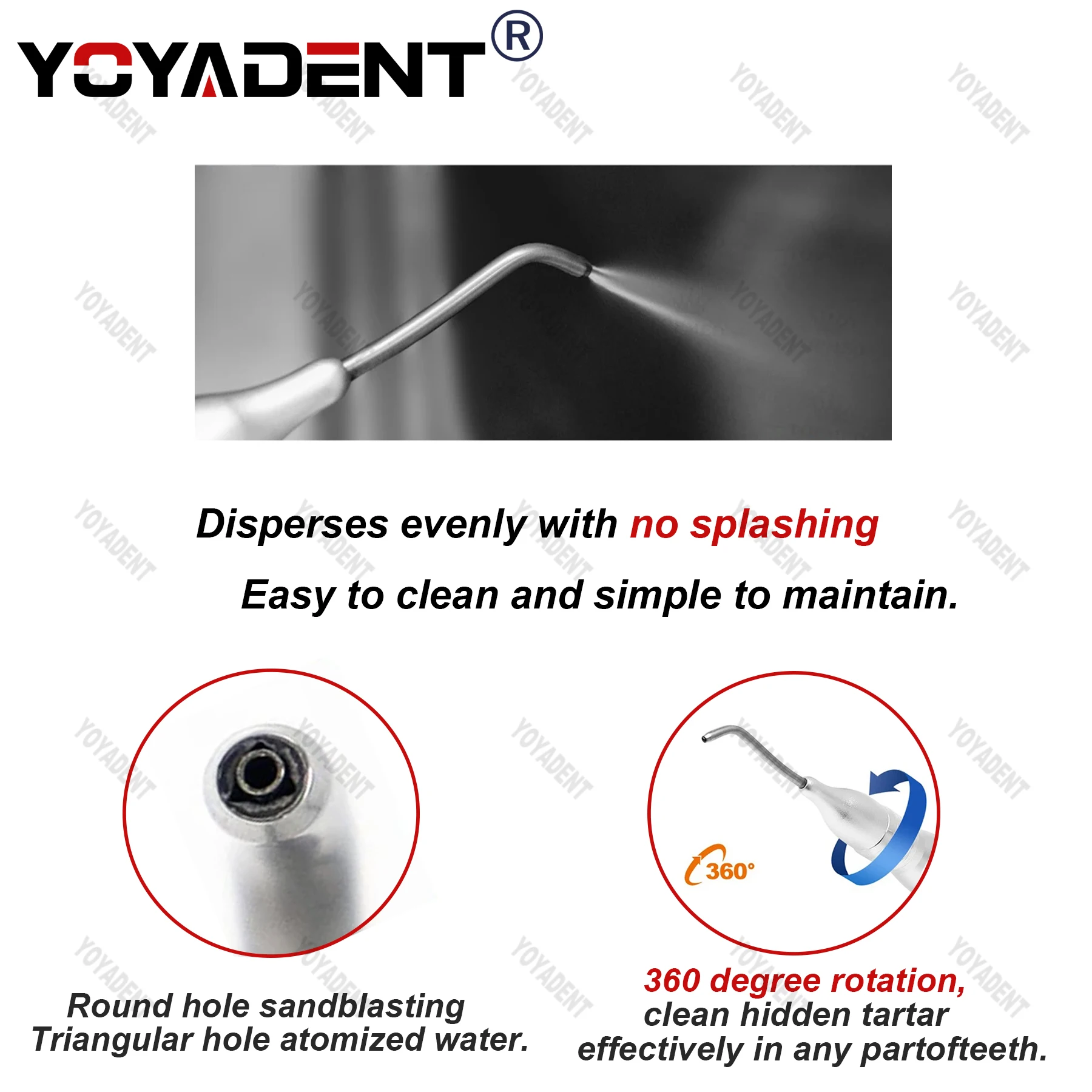 2/4 Holes Dental Air Polisher Cleanning Teeh Whitening Oral Hygiene Jet Spray Polisher Dentistry Products