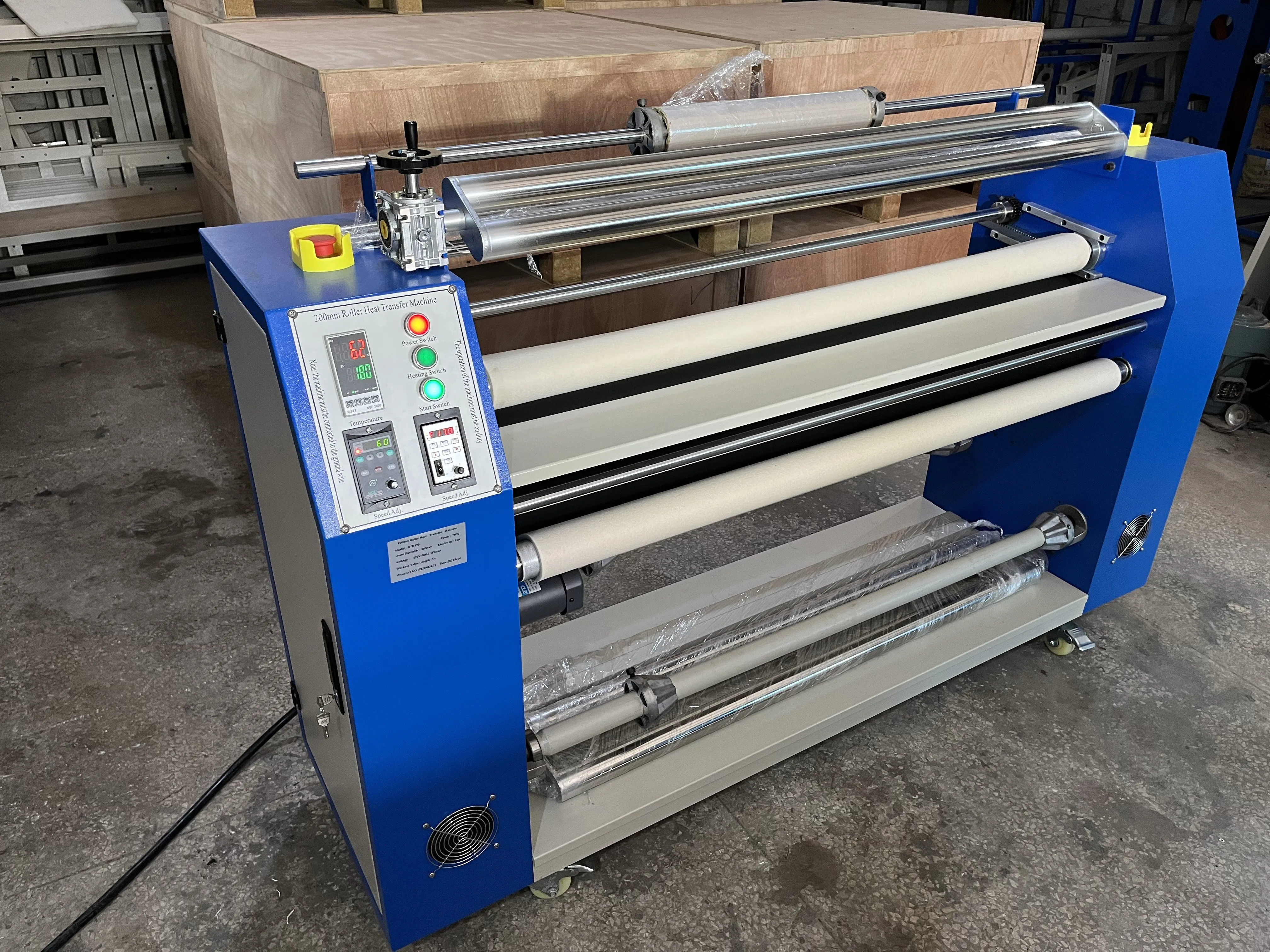 1.6 م 1.7 م ماكينا دي التسامي ماكينة ضغط حراري كبيرة الحجم لفة أوتوماتيكية إلى أسطوانة طبلة التقويم #5