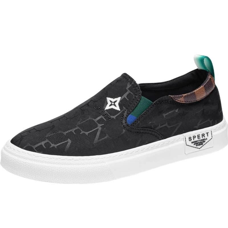 

Men's 1989 Spring/Summer British Style Breathable Slip-On Low-Top Casual Canvas Shoes