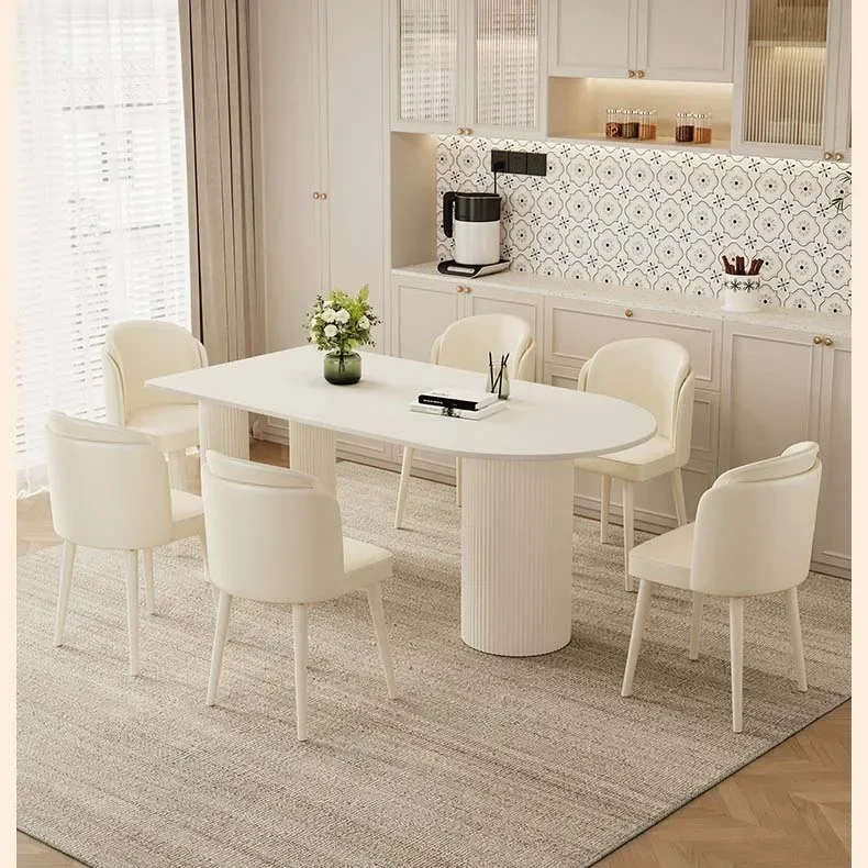 Italian Minimalist Design Dining Room Table Oval Slate Top Dining Table High Quality Modern Dining Table For Restaurant