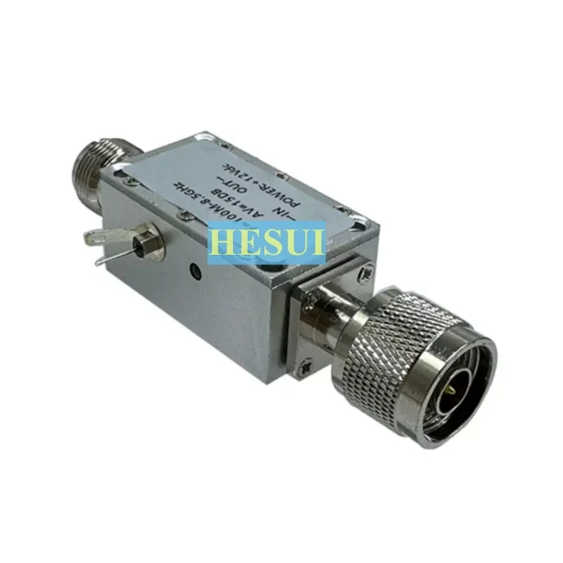30dB 15dBm 100MHz - 8500MHz Amplifier 0.1GHz to 8.5GHz Amplifier RF LNA low noise amplifier module with CNC Al sheilding housing