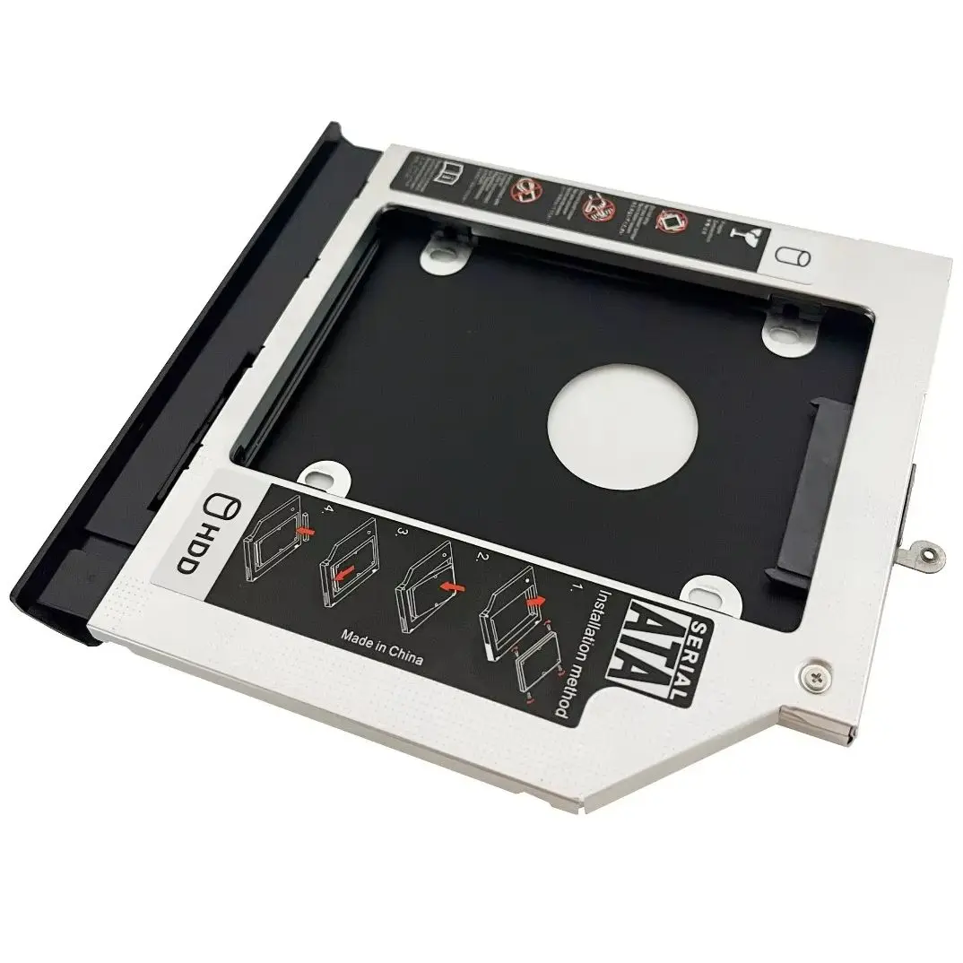 With Matched Bezel Front Panel 2nd 2.5 Hard Drive SSD HDD Optical bay Caddy Frame Bracket for Lenovo XiaoXin 300 IdeaPad 300
