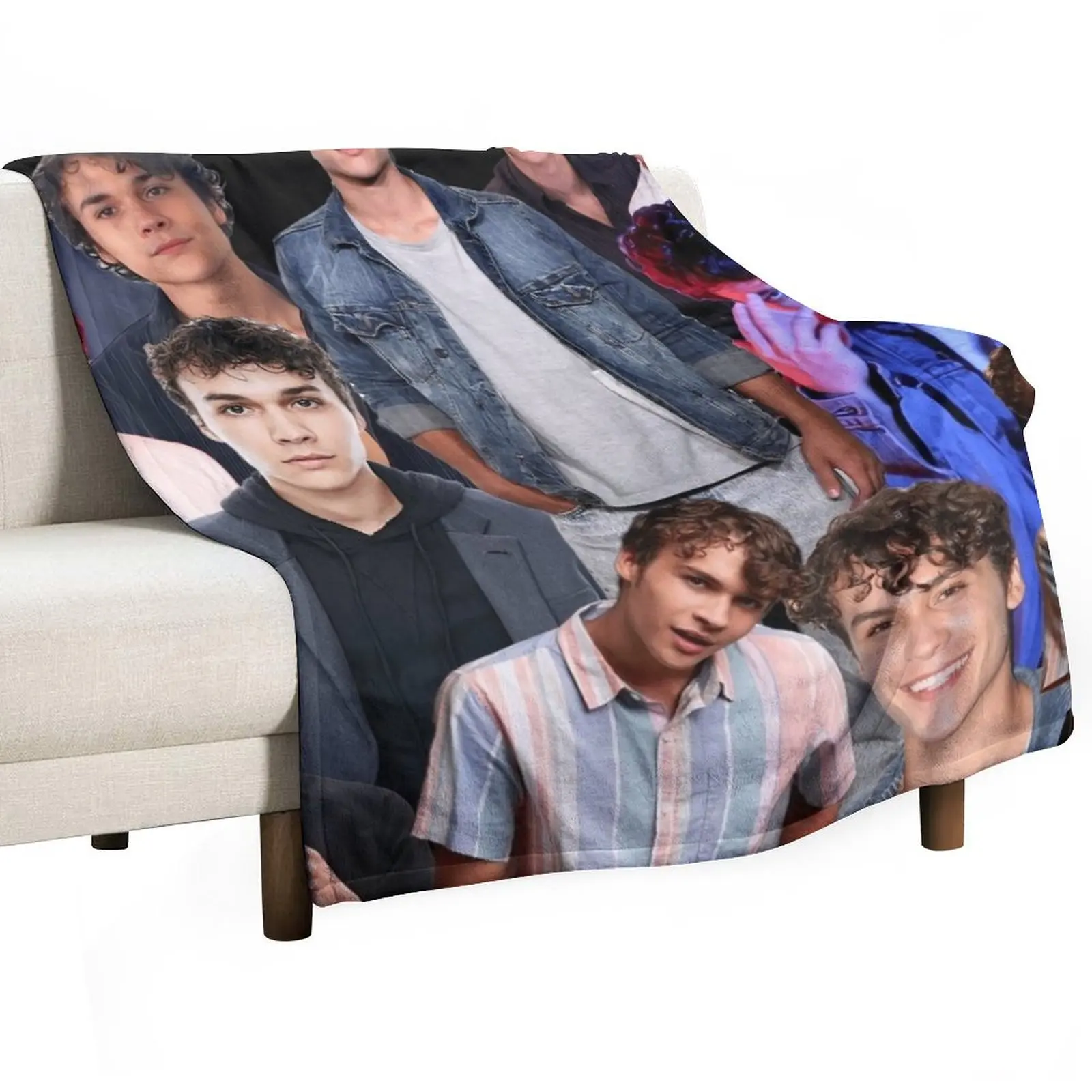 

HIGH QUALITY benjamin wadsworth photo collage Throw Blanket Soft Comfort Blanket for Reading Watching TV