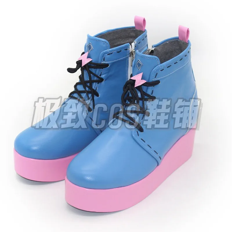Vtuber Mococo Abyssgard Cosplay Shoes Game Cosplay Props Halloween Carnival Boots Custom Made Cuter PU Leather Shoes