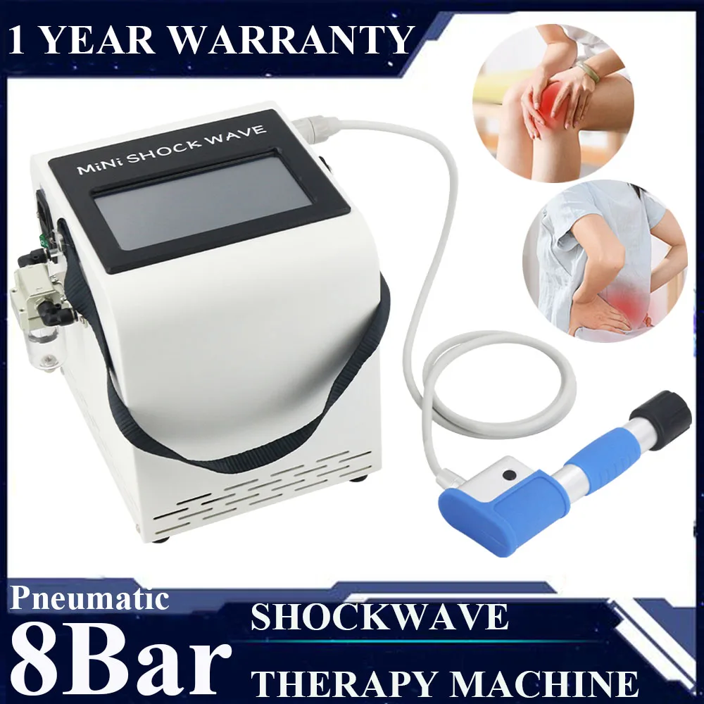 

8Bar Pneumatic Shockwave For ED Treatment With 7 Heads Shock Wave Therapy Machine Pain Relief Body Muscle Relaxation Massager