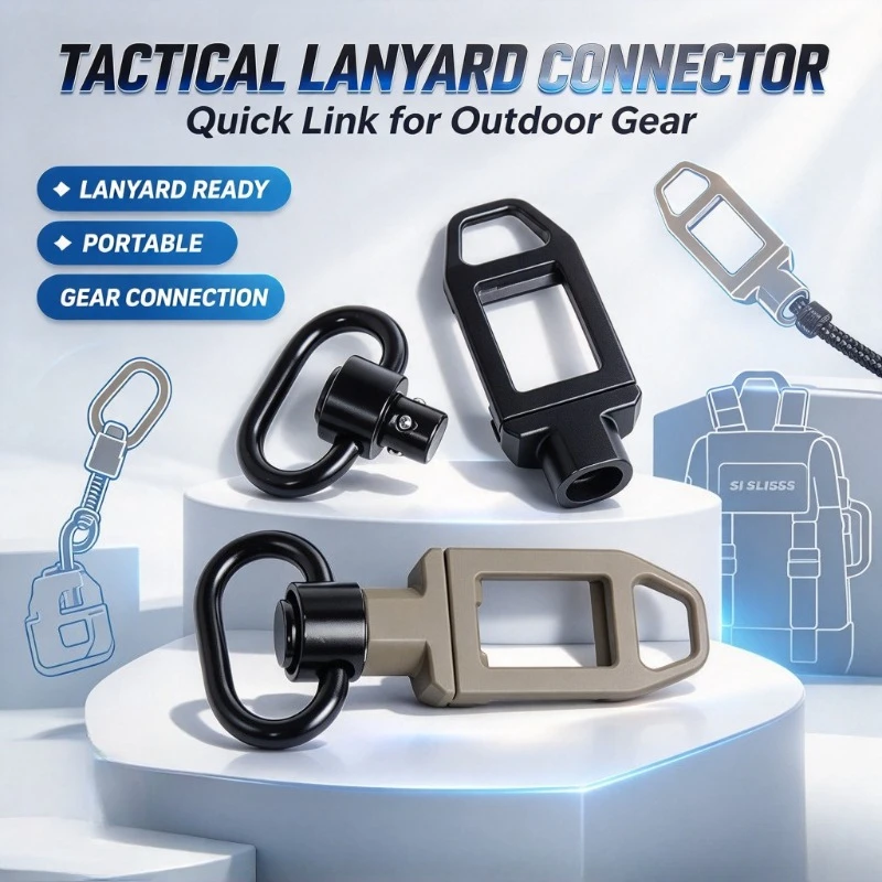 QD Quick Detach Swivel SI IS Sling Loop Rail Hanger Finger Buckle One Hand Release Noise Reduction DIY Model Strap Connector