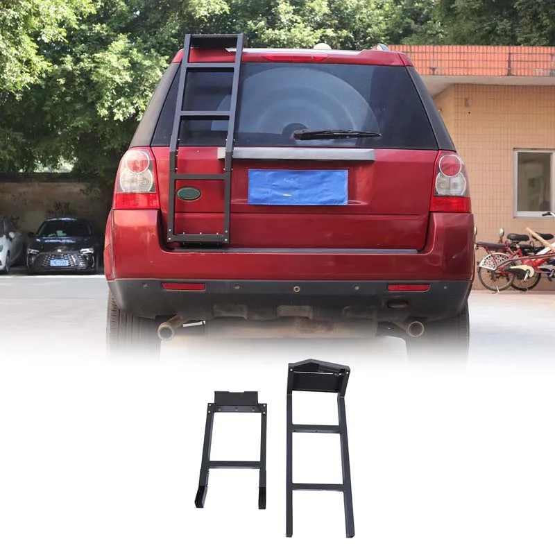 

For Land Rover Freelander 2 2007-2015 Black Car Trunk Tailgate Ladder Roof Ladder Car Accessories(Not Applicable with Roof Wing)