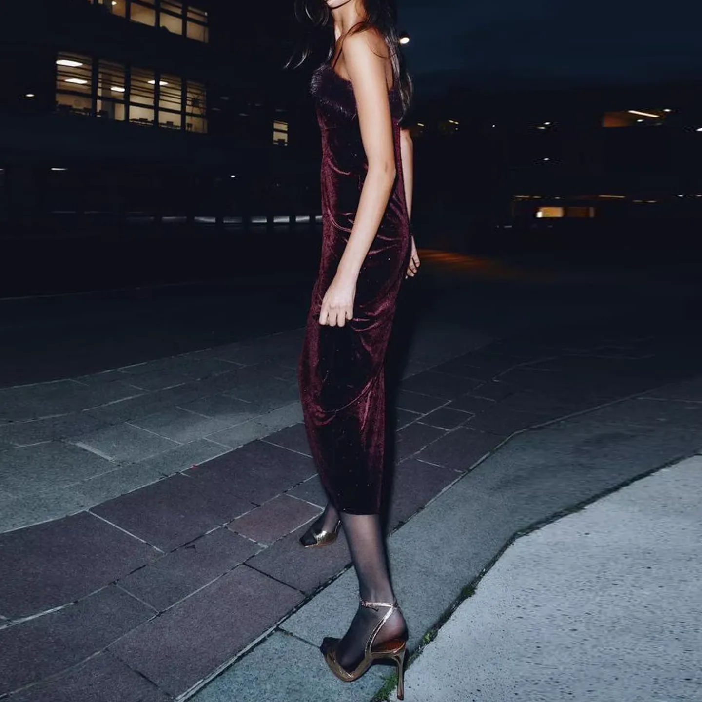 Ele Beaded Strapl Dr Z Mujer Faion 2025 Nuevo Sle Elegante Aosphere Pieza única Svel Slim Fit Diario...