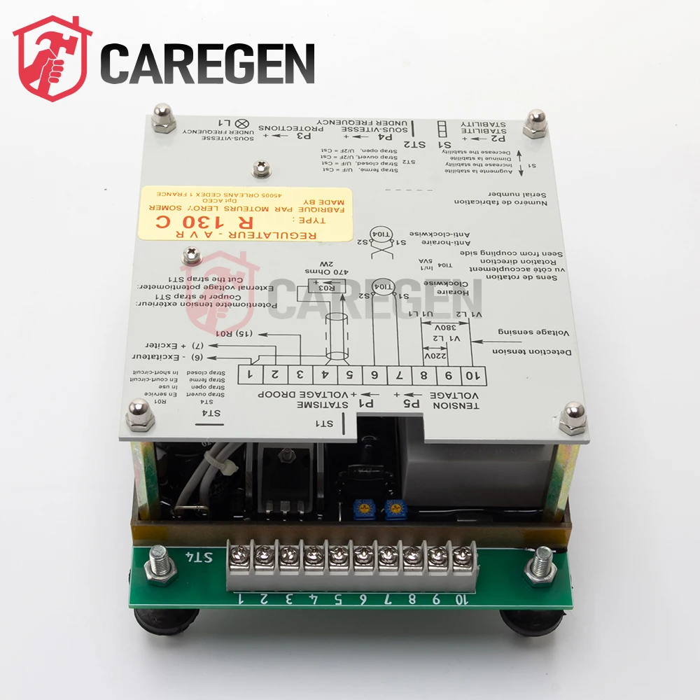 CAREGEN R130C AVR  Leroy Somer Alternator Stabilizer Module Integrated Circuit Control Parts