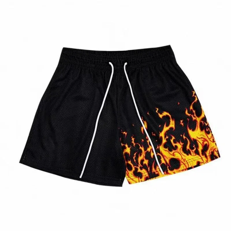

Men's American Street Basketball Shorts Quick Drying Breathable Loose Casual Sports Running Shorts for Man Daily Gym Workout