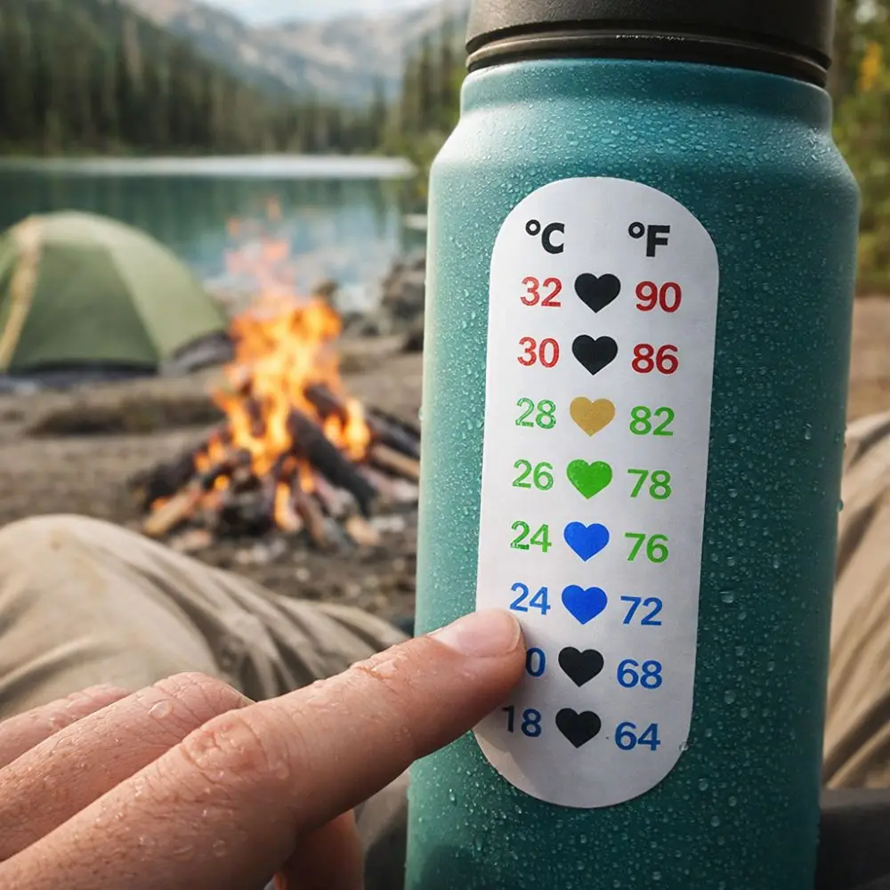 

Водонепроницаемый цифровой термометр-наклейка для ферментационных банок с мгновенным считыванием, 18-32°C ℃ ПЭТ