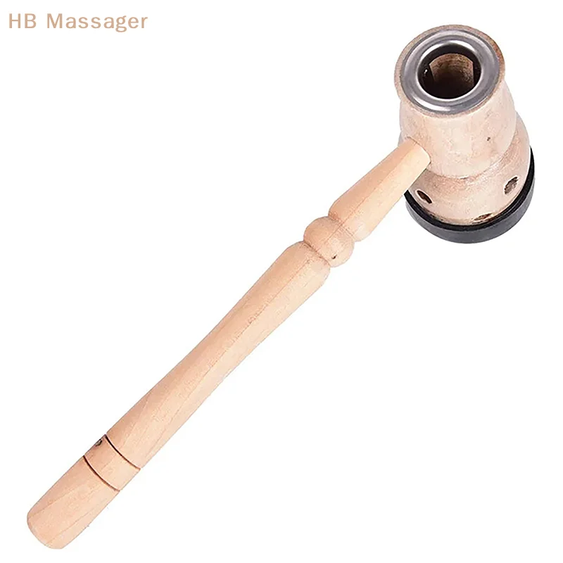 Wooden Moxibustion Tool Handle Gourd Moxa Roll Burner Warm Body Massage Burning Chinese Herbal Medicine Penetrates Meridians