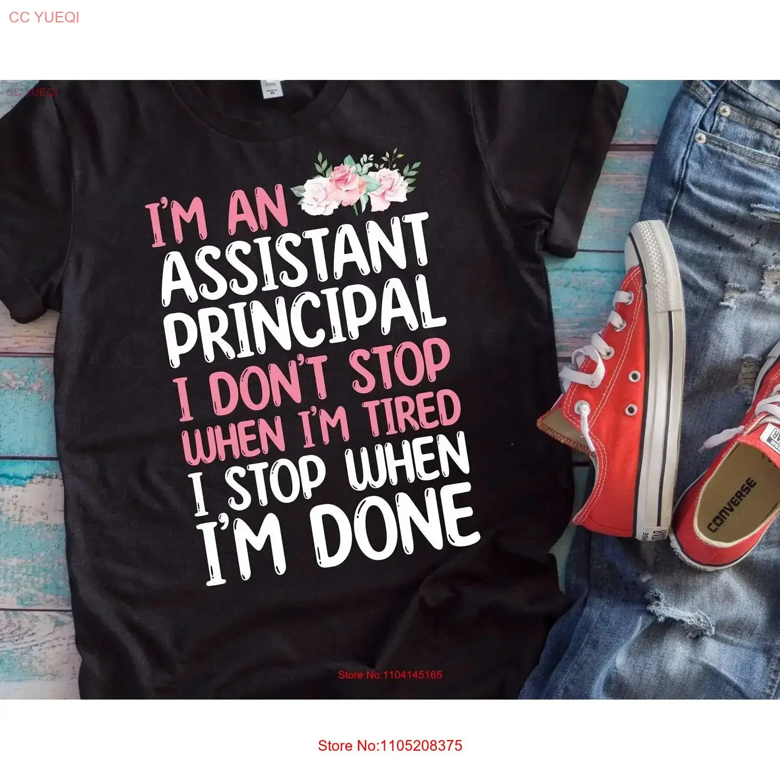 

Футболка Vice Principal «Я ассистент, я не остановил, когда усталость, стык обратно в школу», винтажная стираная уличная одежда, стильная графика