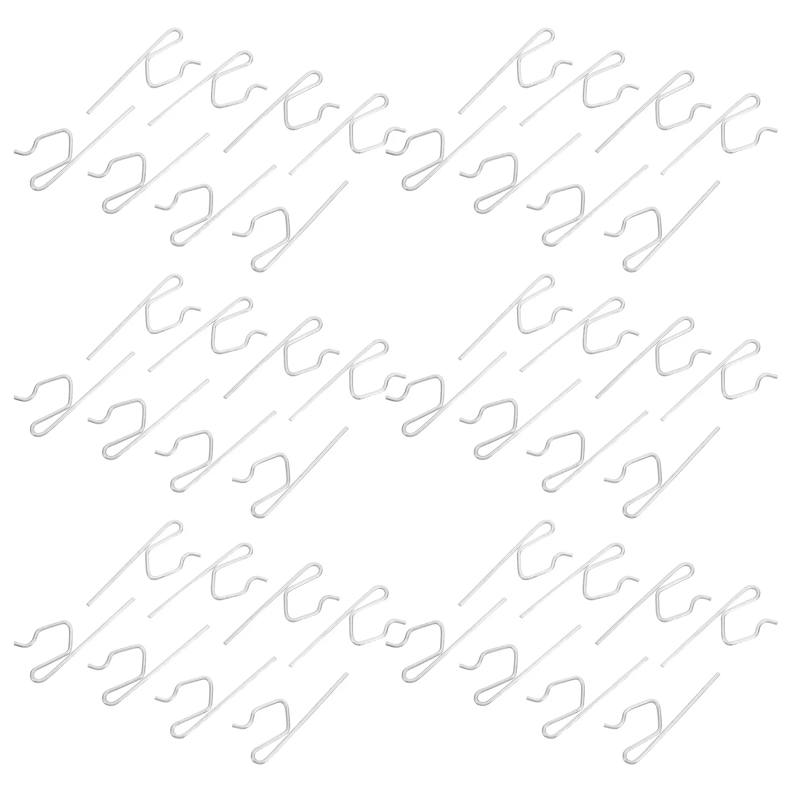 

50pcs Curtain Track Hooks Metal Sliders for Drapes Hanging Iron Rod Precision Design Easy Install Versatile Use Space